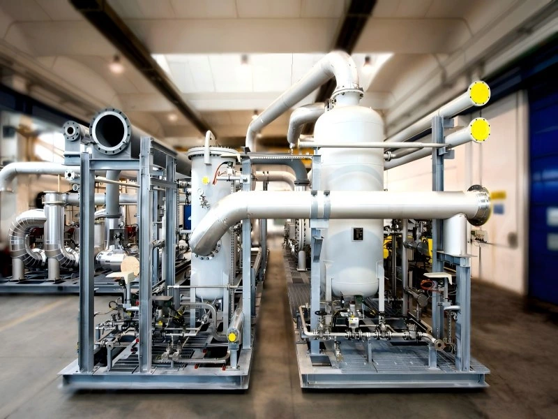 Gas and solvent circulation flow direction （Gas & Solvent Treatment）