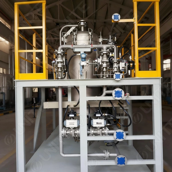 Skid mounted microporous filtration system structure schematic