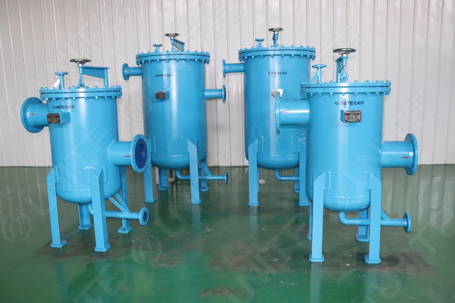 Pipeline Filter installed in industrial pipeline system for continuous water and process fluid filtration